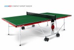 Теннисный стол для помещения Compact Expert Indoor green  proven quality 6042-21 - магазин СпортДоставка. Спортивные товары интернет магазин в Краснодаре 