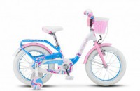 Детский велосипед Stels Pilot-190 16" V030 Белый розовый голубой 2022 - магазин СпортДоставка. Спортивные товары интернет магазин в Краснодаре 