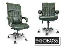 Офисное массажное кресло EGO BOSS EG1001 Малахит в комплектации ELITE натуральная кожа - магазин СпортДоставка. Спортивные товары интернет магазин в Краснодаре 