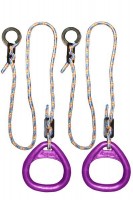 Детские гимнастические кольца треугольные  для ДСК фиолетовые КГ02В - магазин СпортДоставка. Спортивные товары интернет магазин в Краснодаре 